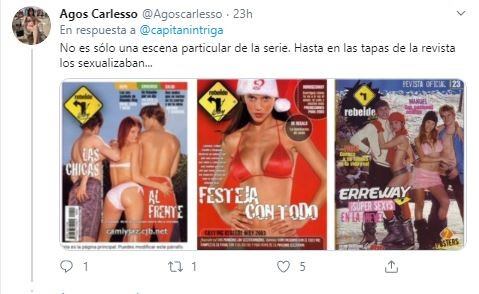 Otro usuario mostró cómo sexualizaban a las adolescentes en las tapas de revista (Foto: Twitter/ @capitanintriga)