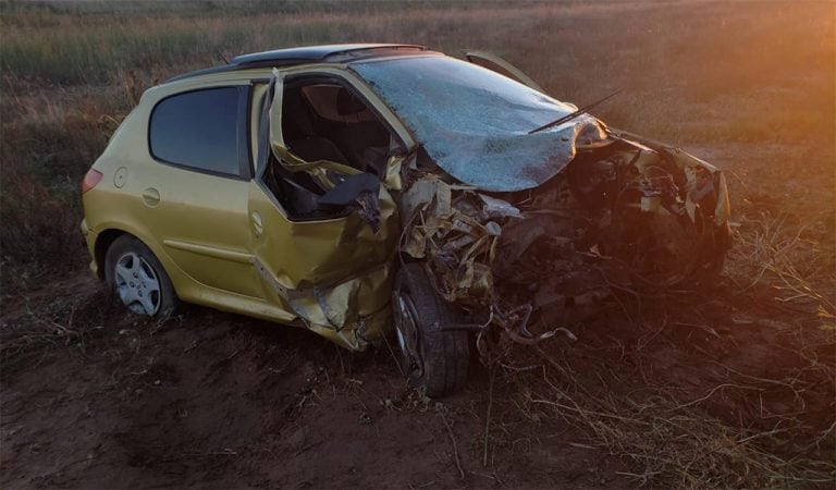 Impresionante accidente en cercanías a Serrano. (Foto: Puntal)