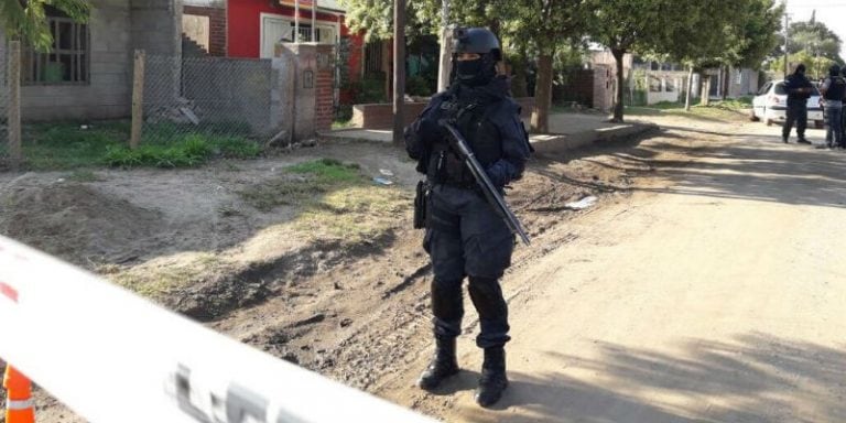 El procedimiento antidrogas fue en Estación Juárez Celman.