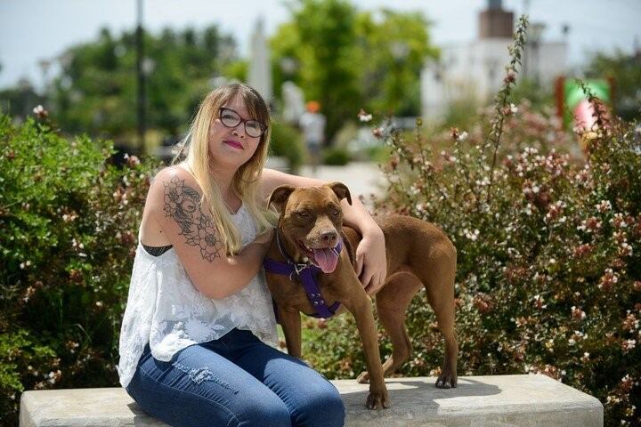 Macarena Libonati también es dueña de un pitbull y asegura que su perra nunca fue violenta.