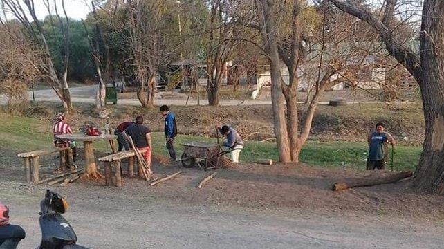 Jóvenes crearon un espacio verde para pasar la cuarentena