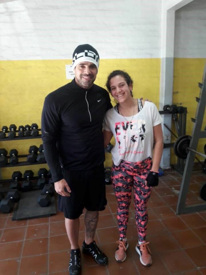 Luciano Castro en el gimnasio Universo, de Guaymallén.