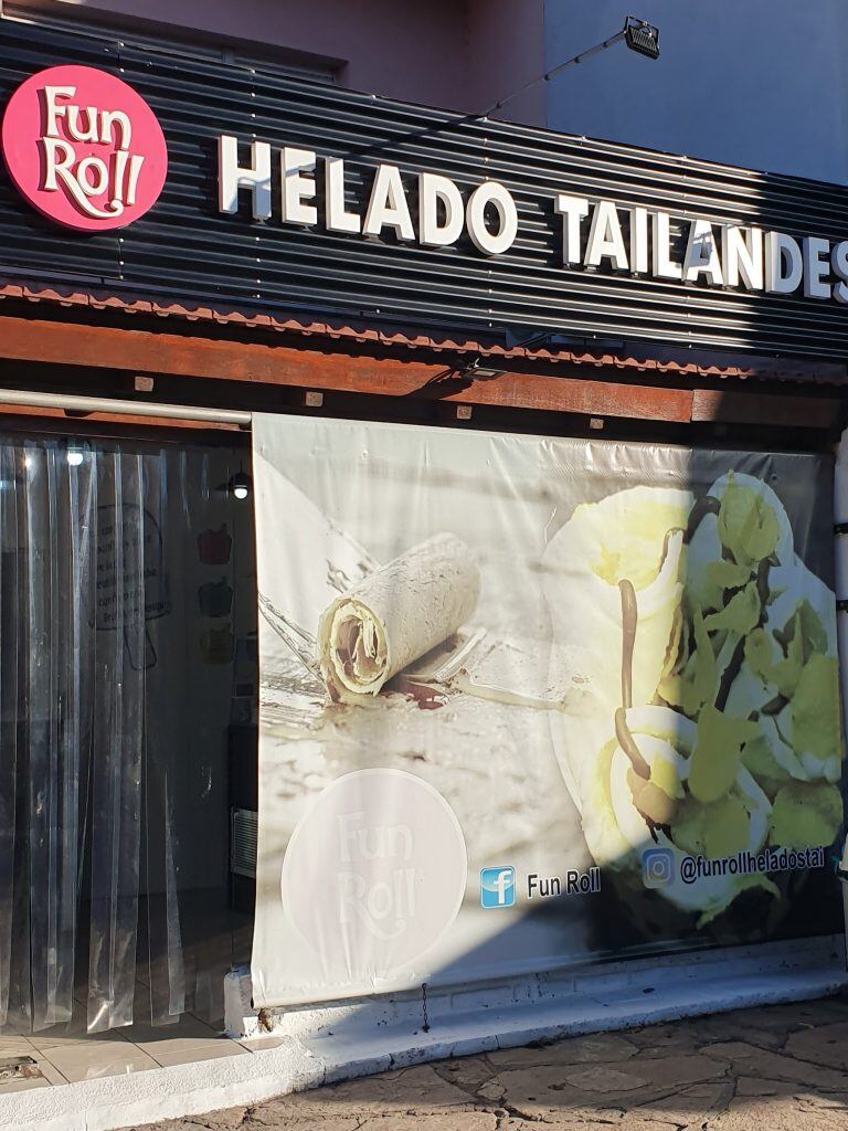 Helado tailandés en Carlos Paz