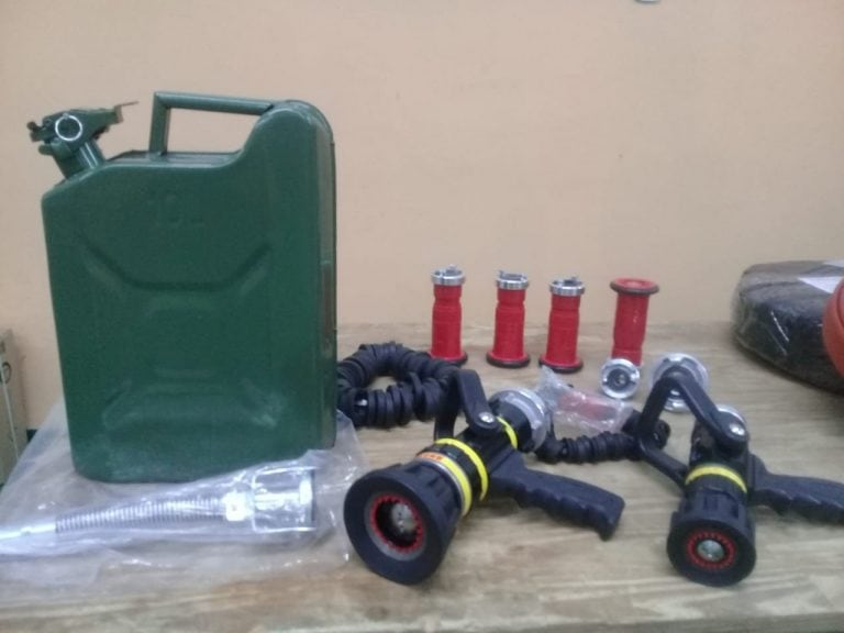 Material de los Bomberos voluntarios de Punta Alta