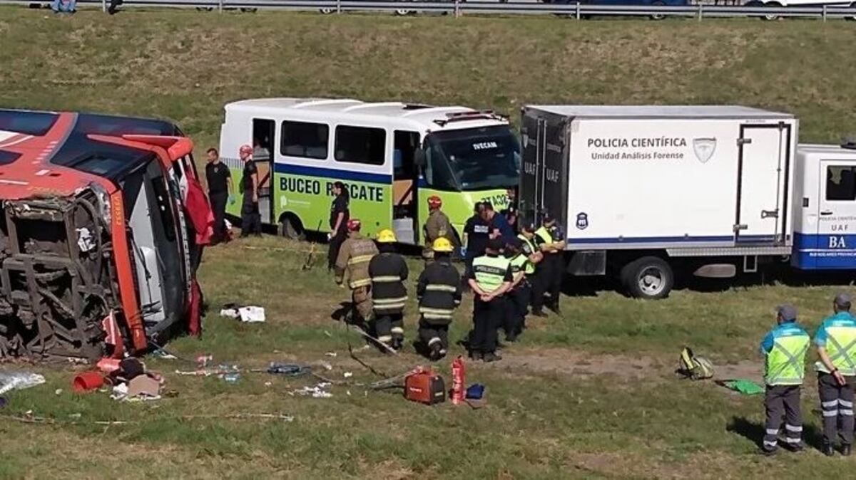El desesperado audio de uno de los choferes tras el accidente en ruta 2: "Se durmió"