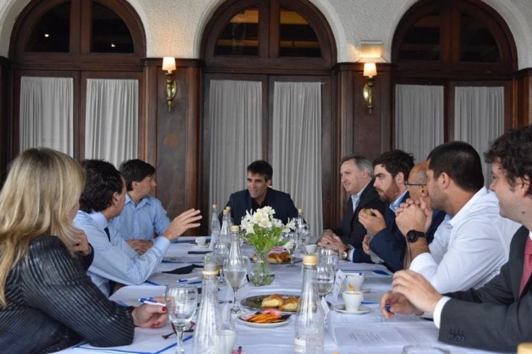 El Intendente municipal Facundo López en el encuentro de "Argentina Exporta".