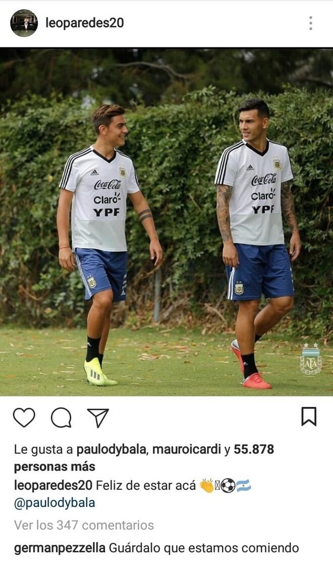 Germán Pezzella, el bromista de la Selección Argentina.