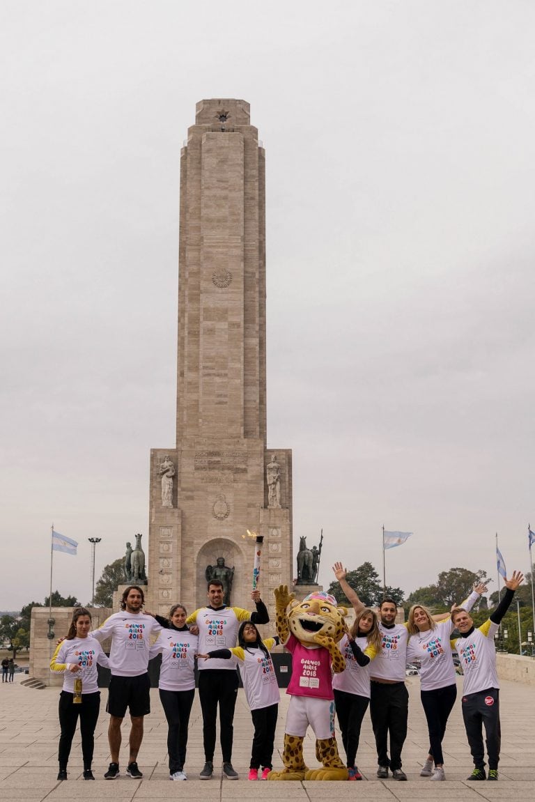 La antorcha olímpica pasó por Rosario (Fotos Guido Martini, Buenos Aires 2018).