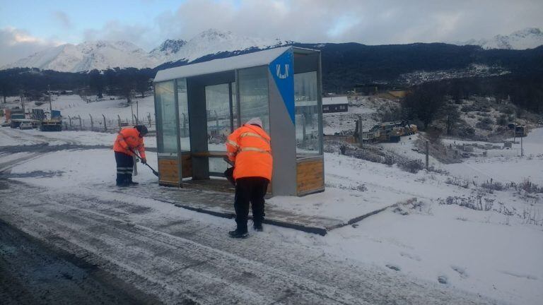 Limpieza de calles Operativo Invierno 2020