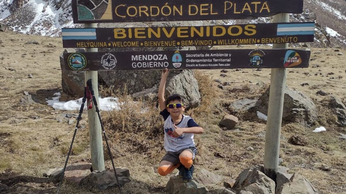 Quién es el súper runner mendocino de 9 años que corrió 27 kilómetros por senderos de montaña