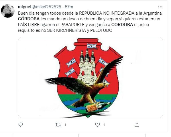 El nuevo escudo cordobés no podía faltar.