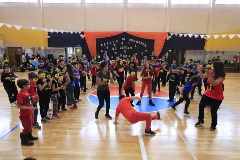 Cierre de colonia de vacaciones 2019 en el gimnasio de la escuela N°21 - Río Grande.