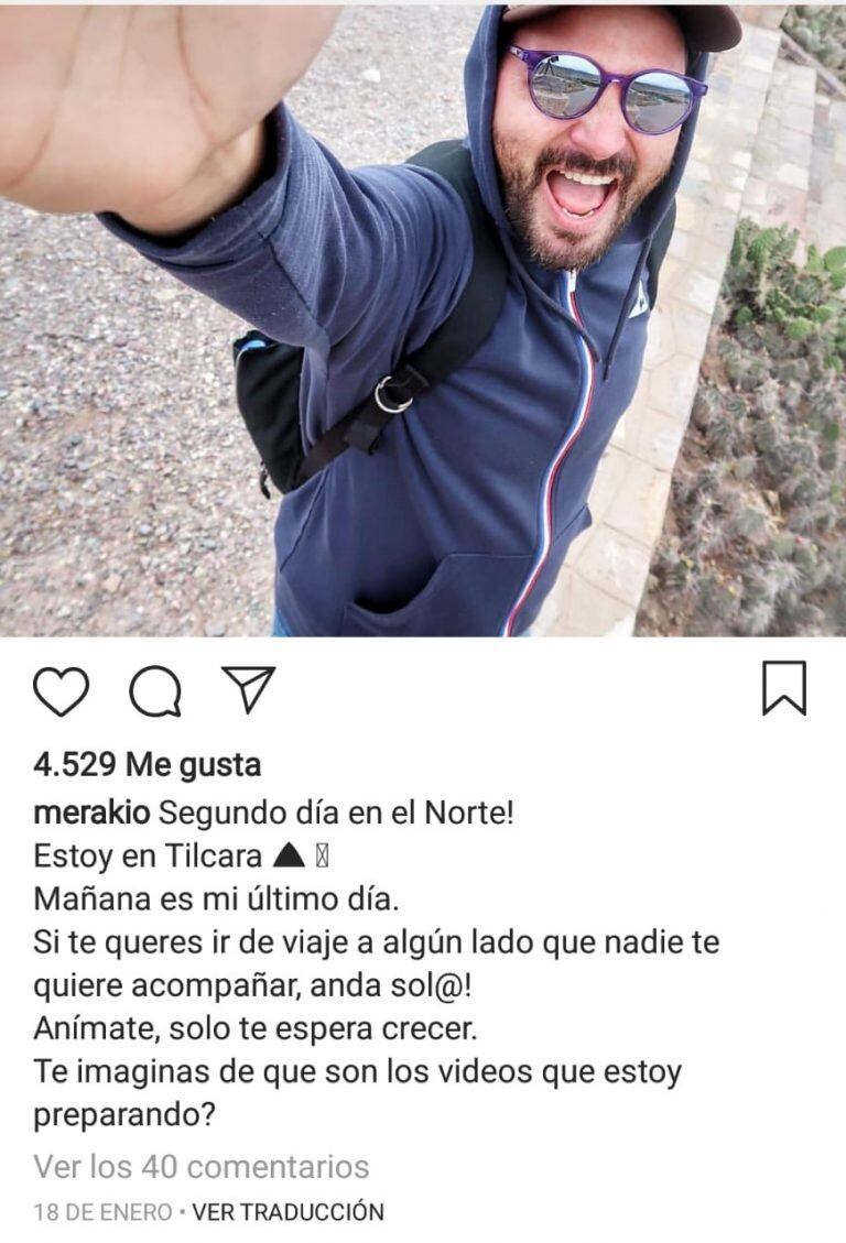 Posteo en Instagram