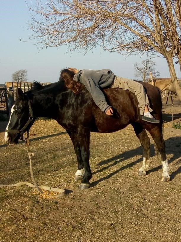 Victoria Rovetto, con 12 años, es amansadora de caballos en General Cabrera, Córdoba, y su técnica es furor en cada encuentro de animales de este tipo en el interior.