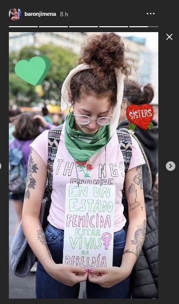 Las famosas se expresaron a través de las redes sociales en la nueva marcha de #NiUnaMenos