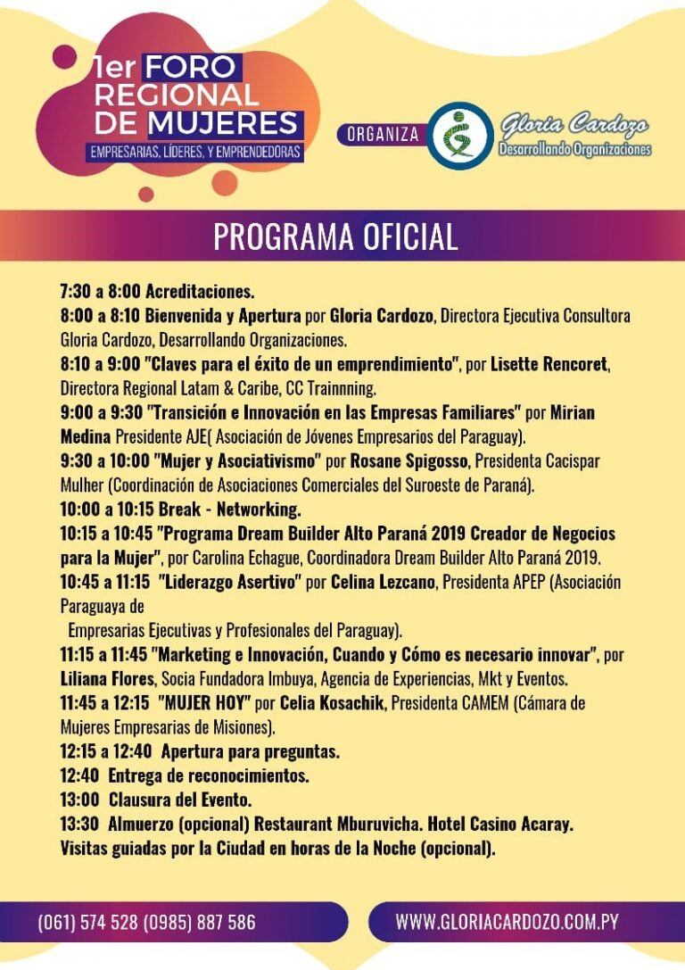 Primer Foro Regional de Mujeres Empresarias.