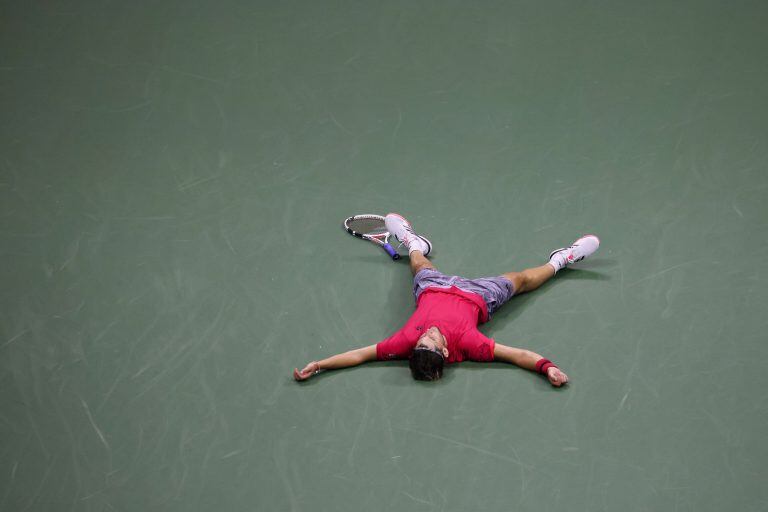 El desahogo de Dominic Thiem. (AFP)