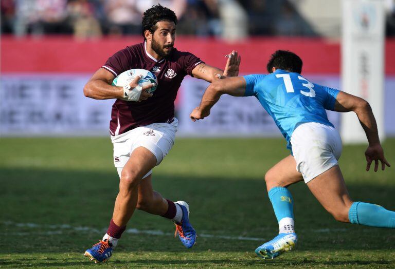 Georgia venció 33-7 a Uruguay (Foto: AFP).