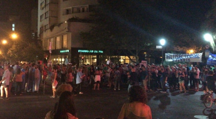 Ruidazo contra el tarifazo 2018 en Rosario