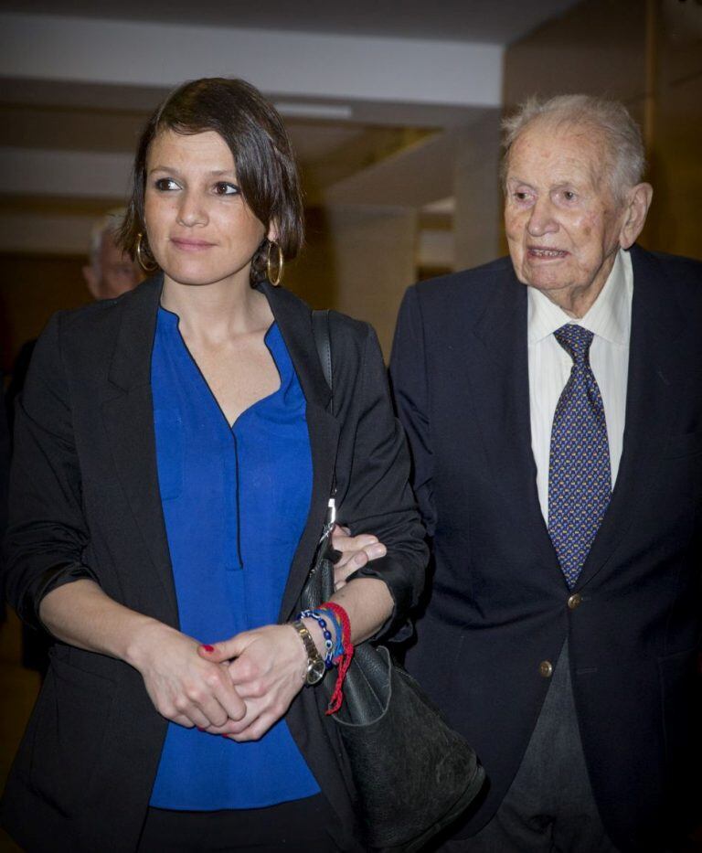 Inés Zorreguieta y su padre Jorge.