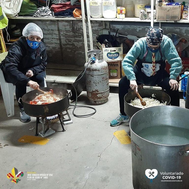 Scouts de Arroyito participan del voluntariado nacional por el Covid-19