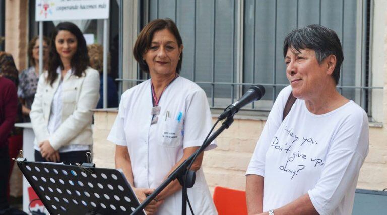 Marta Hornes, empleada jubilada del Hospital (Vía Santa Rosa)