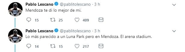 Pablo Lescano mostró su furia en Twitter