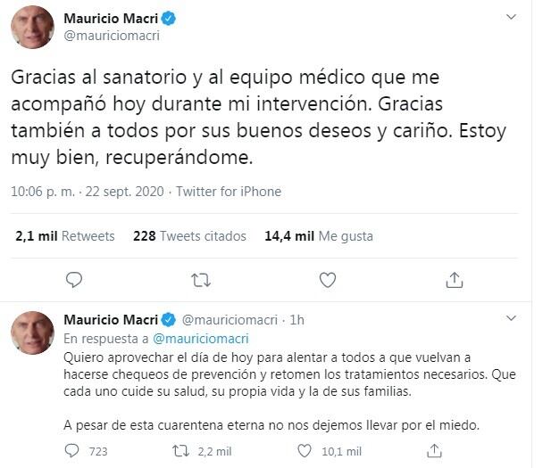 (Twitter: @mauriciomacri)