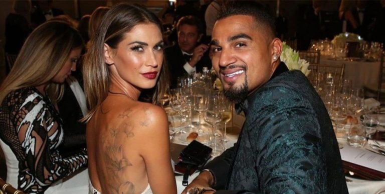 Melissa Satta junto a Boateng (Web)