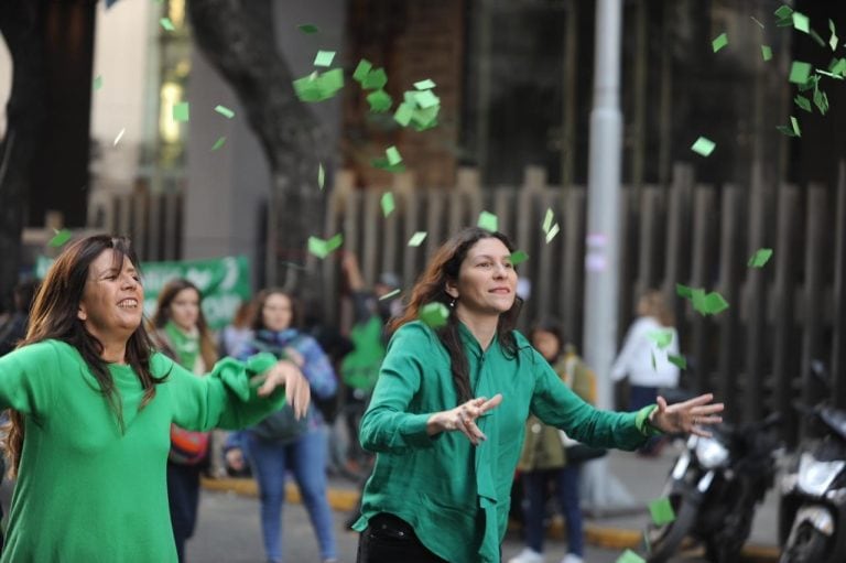 Marcha por la legalización del aborto en el Congreso. Federico López Claro.