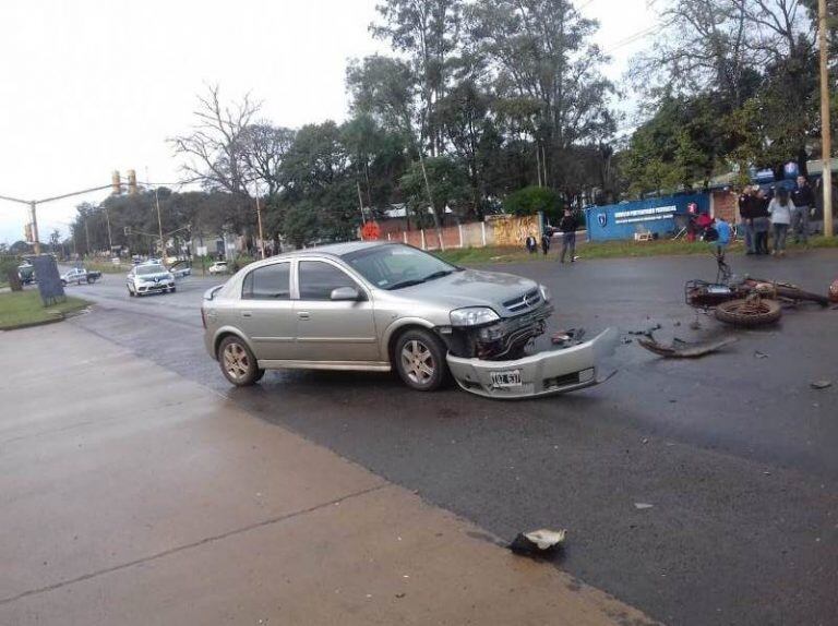 Penitenciarios y Policías detuvieron a un automovilista armado que intentó huir tras protagonizar un choque en Posadas