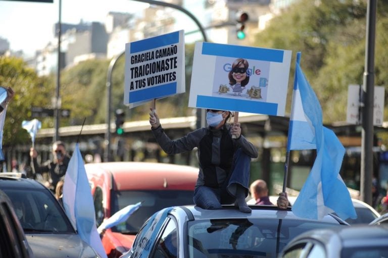 Marcha 17A: masiva concentración en el Obelisco (Foto: Federico Lopez Claro)