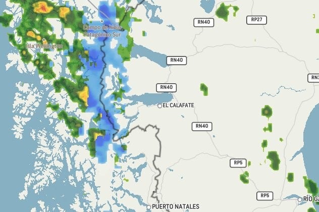 El clima en El Calafate.