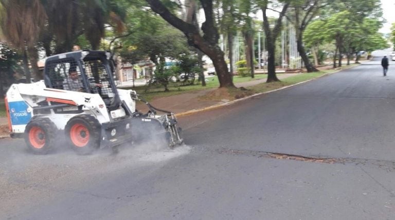 Terminaron las obras de Bacheo en la avenida Mitre. (Foto: Municipalidad de Posadas)