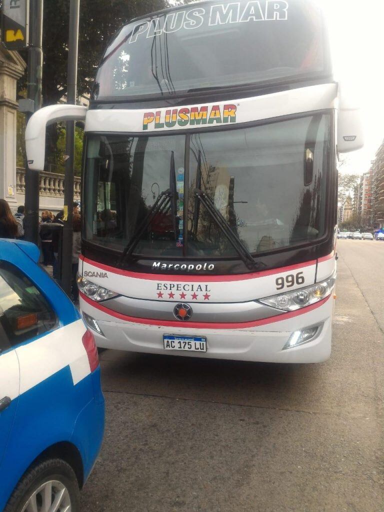 El micro que manejarían los choferes (Foto: TN)