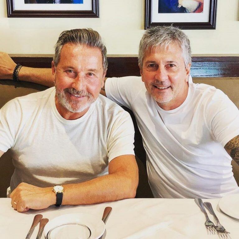 Ricardo Montaner publicó una foto con su verdadero "clon" (Instagram/@montaner)