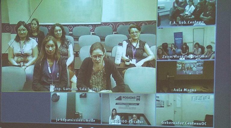 Se realizó una videoconferencia con personal del Hospital Garrahan (Vía Santa Rosa)