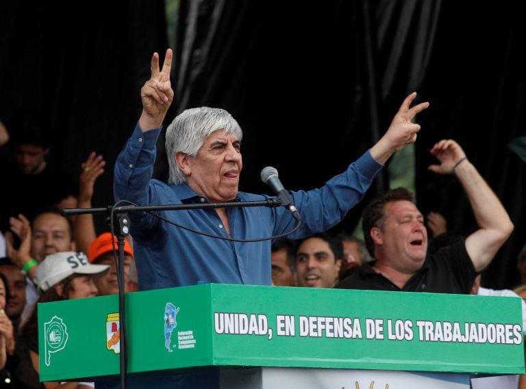 Hugo Moyano, secretario general de la Federación de Camioneros.