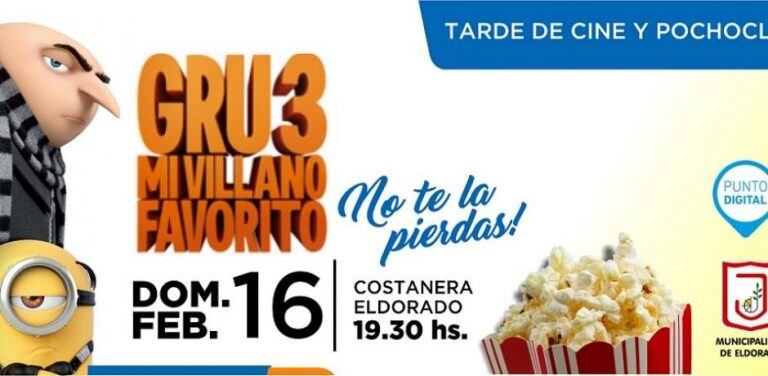 Cine en la Costanera de Eldorado.