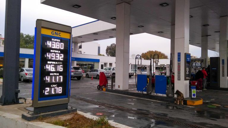 Los precios en YPF de Mendoza.