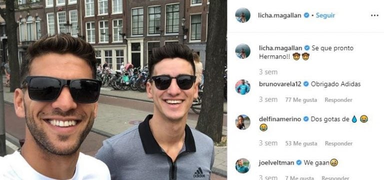 Entre likes y comentarios, ambos declararon su amor en Instagram (web).