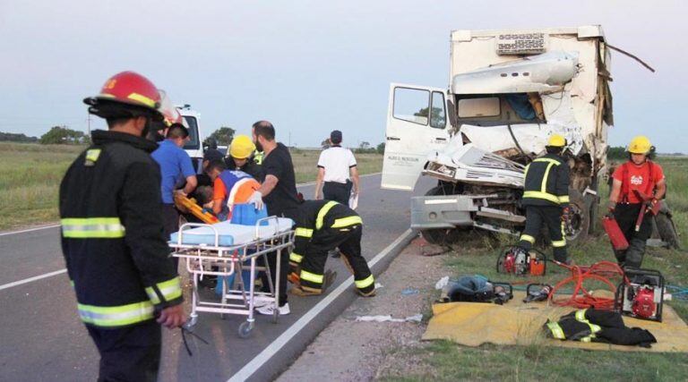 El joven Maldonado tuvo que ser rescatado por los bomberos (Infopico)