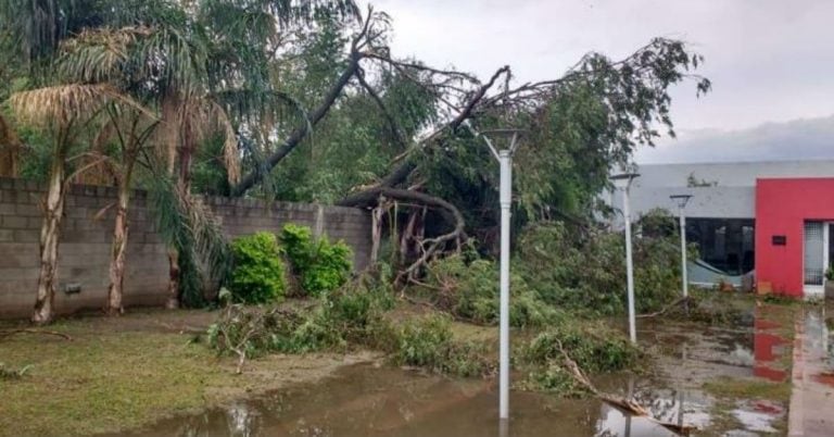 Destrozos en Santa Rosa de Río Primero. (Foto: Gentileza El Diario del Pueblo)