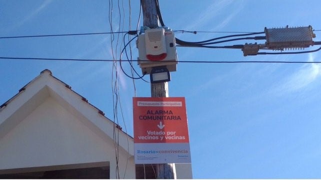 Suben los pedidos para instalar alarmas comunitarias en los barrios rosarinos