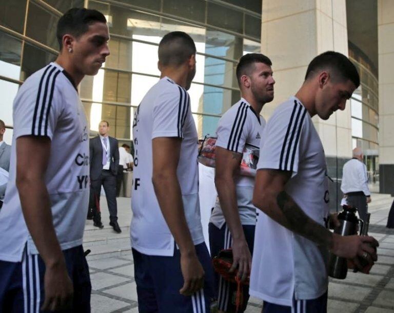 Guido Herrera, arquero de Talleres y sus primeras fotos con la Selección Argentina.