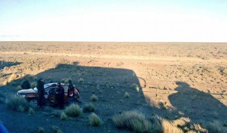 Accidente en cercanías de Trelew