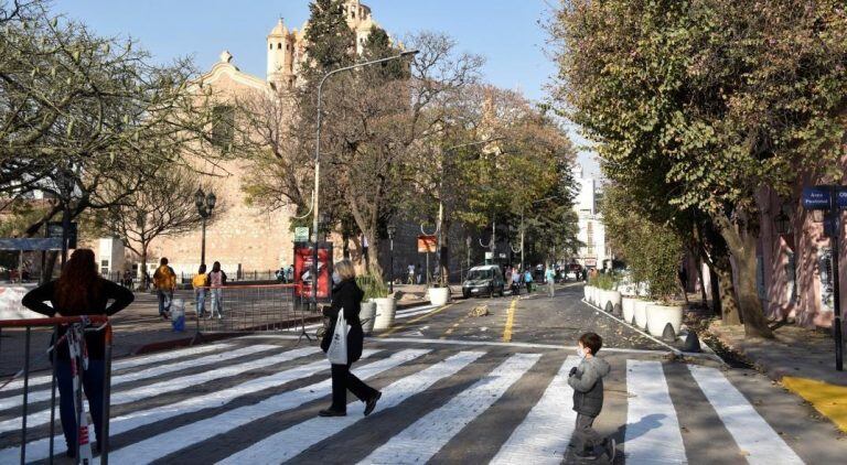 Así quedó la "gran manzana" en la zona de la plaza San Martín.