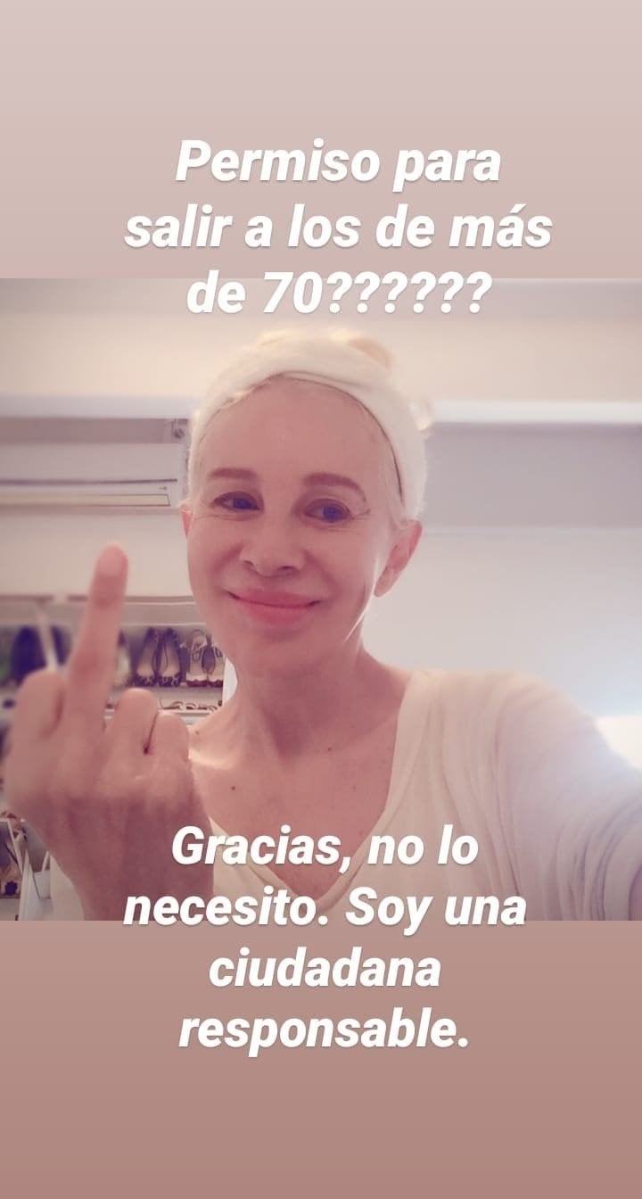 La publicación que compartió Nacha Guevara en sus redes sociales. (Instagram/@nachaguevaraoficialok)