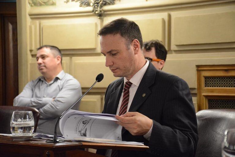 Senador Lisandro Enrico (Gral López) es el autor del proyecto. (Prensa Senado de la Provincia)