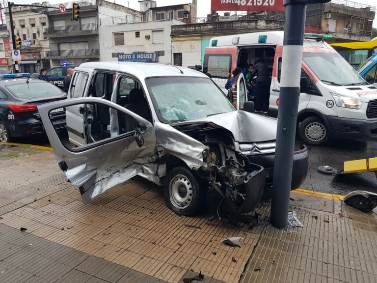 Accidente en barrio Arroyito